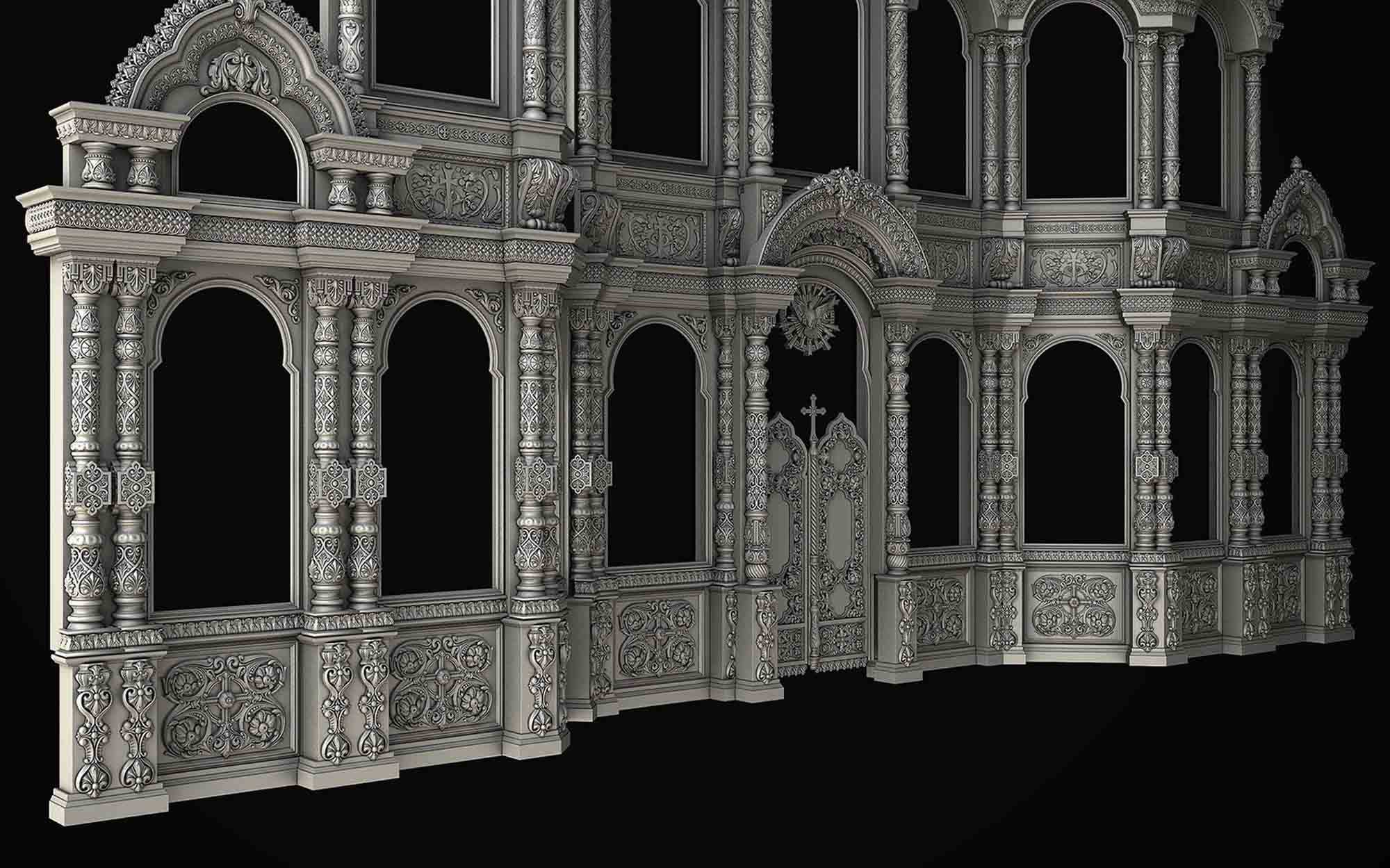 3D модель иконостаса